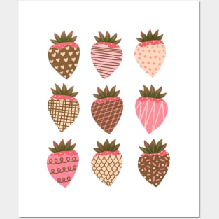 Chocolate Covered Strawberries Posters and Art